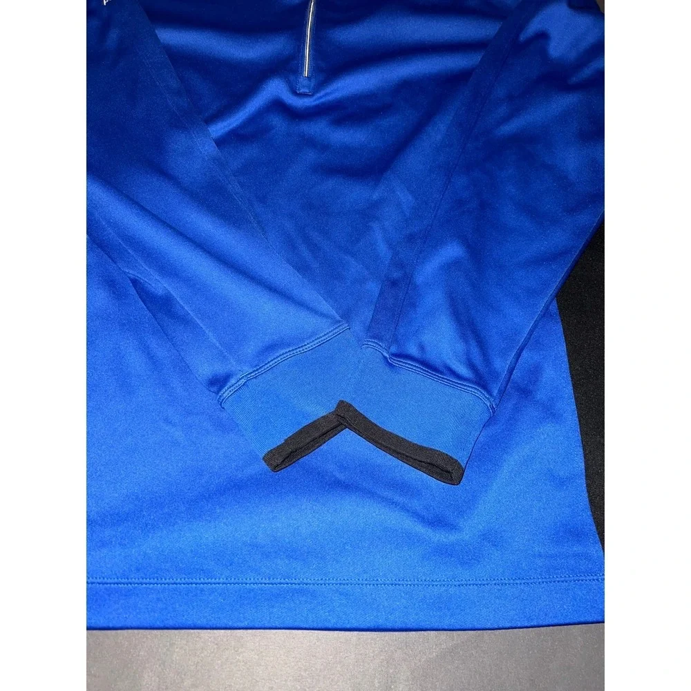 Nike Golf Mens L Dri-FIT Quarter Zip Pullover Blue Black Z66 Auto Auction Logo